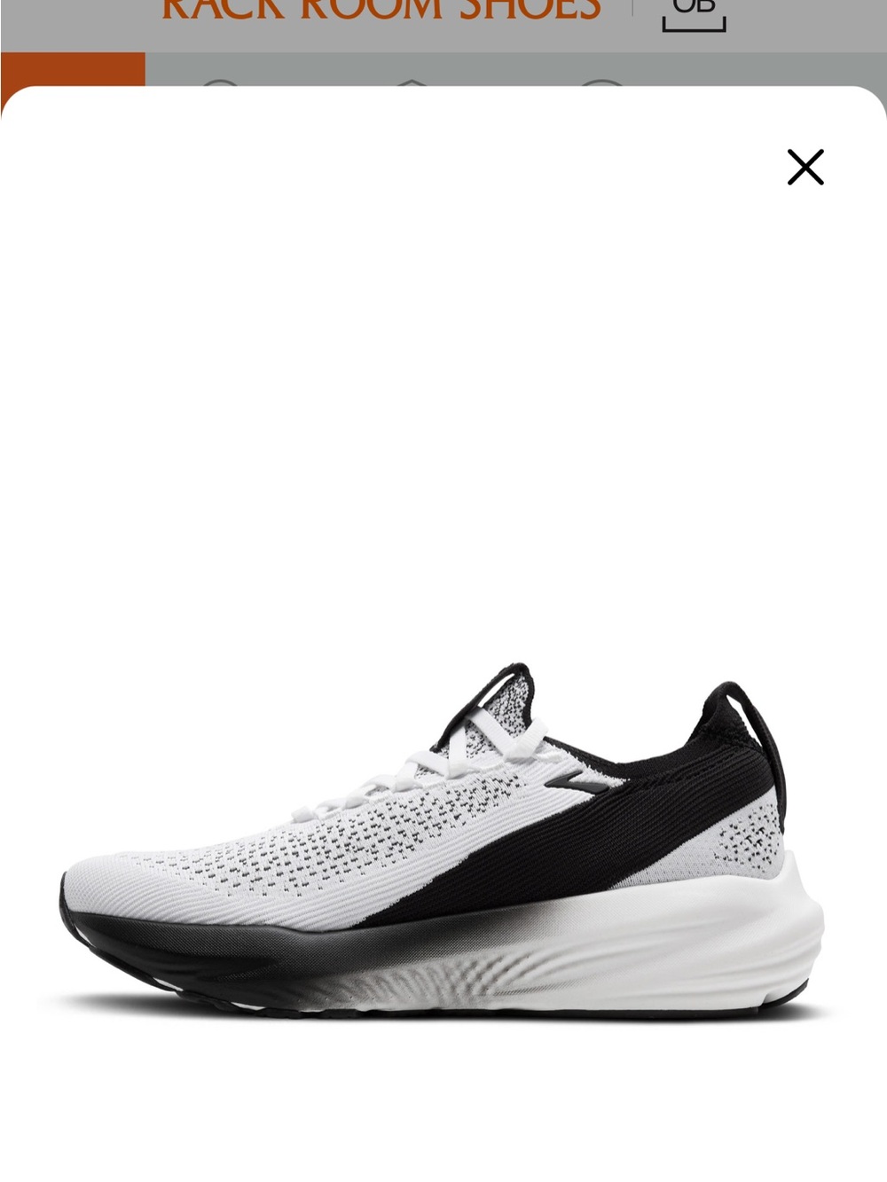 Womens Running Sneakers - Black & White Performance